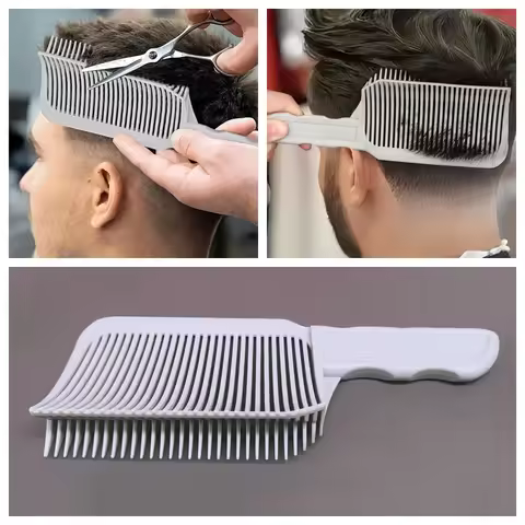 1Pcs Barber Hair Comb Fading Styling Flat Top Hair Cutting Fade Comb Men Hairdresser Fade Salon Acce