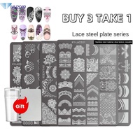 [BUY 2 TAKE 1]Lace Floral Nail Art Stamping Plate Nail pattern Transfer printing tool French Wedding