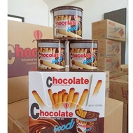 [Box of 12 Cups] Crispy Hongya Chocolate Dip Cake Sticks