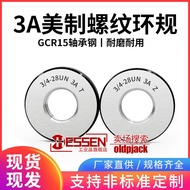 3A American Thread Ring Gauge High Precision Thread Plug Gauge Inspection Tool 3/4-32UN 7/8-14UNF 5/
