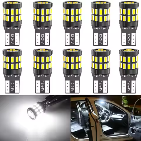 10pcs T10 W5W Car Led Canbus Light Bulbs For Kia Rio 3 4 Sportage R Ceed K2 K5 KX5 K3 Interior Readi