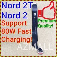 (80W Fast Charge) NEW ORI Charging Port Board Flex Ribbon for OnePlus Nord 2 5G /Nord 2T /CPH2399 DN