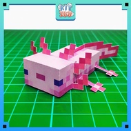 Paper Model Anime Game Axolotl - Minecraft