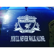 20230825-326 STICKER[CAR] STIKER[KERETA] LIVERPOOL LOGO [WHITE] HEIGHT=14.508 INCHES  WIDTH=11.323 I