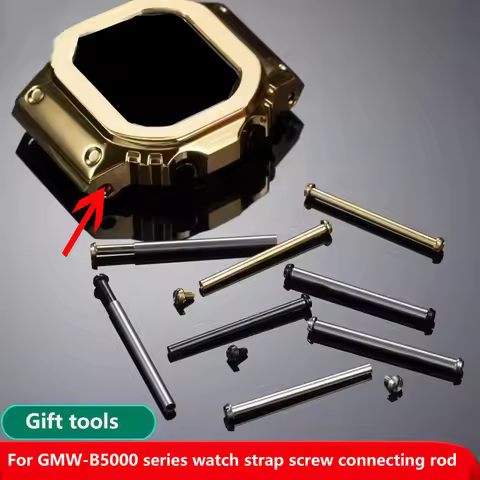 GMW-B5000 connecting rod For Casio G-SHOCK GMW-B5000 watchband fixed shaft small gold/silver block s