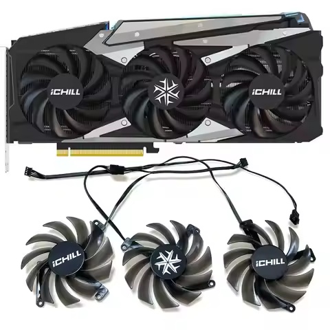 NEW CF-12915S INNO3D RTX 3070、3080 iCHILL X4 FAN，For INNO3D RTX 3070、3070TI、3080、3080TI、3090 iCHILL 