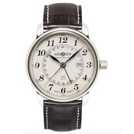 Zeppelin Herrenuhr German Needle Watch Analog Quarz mit Lederarmband – 76425