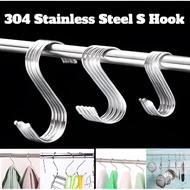 Powerful S Z Shape Double Hook Stainless Steel Hanger Holder Rack Cabinet Drawer Door Storage Hanging Cangkuk Pengantung