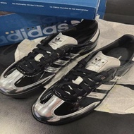 全新 atmos x adidas originals Samba Tuxmba 黑銀色男女同款板鞋