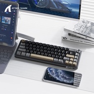 คีย์บอร์ดเชิงกลไร้สาย Attack Shark X66 ไฟ RGB Hot-swappable ปุ่มโลหะ เหมาะสําหรับ FPS เกมวินแมค