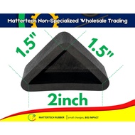 Triangle Angular Rubber 1.5x1.5 (1 1/2 x 1 1/2) Footings Cover Monoblock Stainless Chair Table Metal