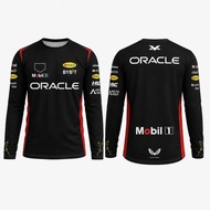 F1 Fleet Long-Sleeved T-Shirt High-Quality Men's T-Shirt 2025 Red Fleet Checo 11 Rider Suit Children