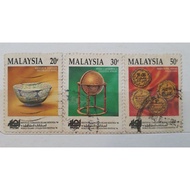 Pos Malaysia Used Stamps World Islamic civilisation Festival 1994 20sen 30sen 50sen