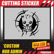 Cute Im Groot Car Scratch Cover Cutting Sticker