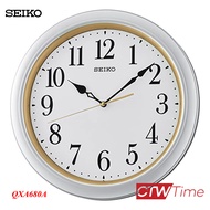 Seiko Clock นาฬิกาแขวน รุ่น QXA680A ขอบสีขาว [12 นิ้ว]