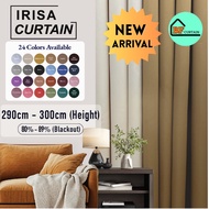 [NEW ARRIVAL] BF Langsir Irisa Mix, 80%+ Blackout | Saiz 290CM–300CM | Sesuai Sliding Door & Tingkap