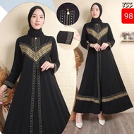 JUBAH HITAM,JUBAH MOTIF BATU
