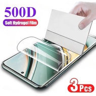 3Pcs 500D HD Clear Soft Hydrogel Film For Realme GT Neo 7 6 6T 5 3T 3 2T 2 Pro Racing Explorer Maste