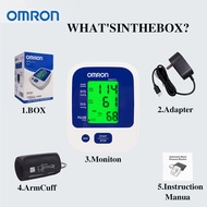 OMRON HM-8712 Blood Pressure Monitor with Rechargeable Battery 3+2 Years Warranty Free Adapter Ideal