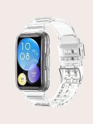 透明殼套和錶帶適用於華為Watch Fit