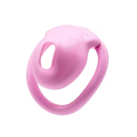 Men's small lid chastity lock, fake girl CB chastity device, embedded lock core, invisible lock seat