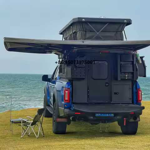 China Made Small Size Heavy Duty Camper Rv Camper Roof Tent Utility Trailer Car Canopy Pop up Camper