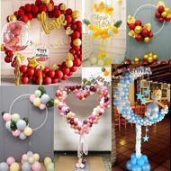 Round Balloon Stand Holder / Love shape Balloon Stand Holder Balloon Stand for Birthday Wedding Part