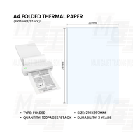 A4 Thermal Paper Transfer Paper Roll Tattoo Stencil Paper Stack Fanfold for D210 S8 A40 M08F Printer