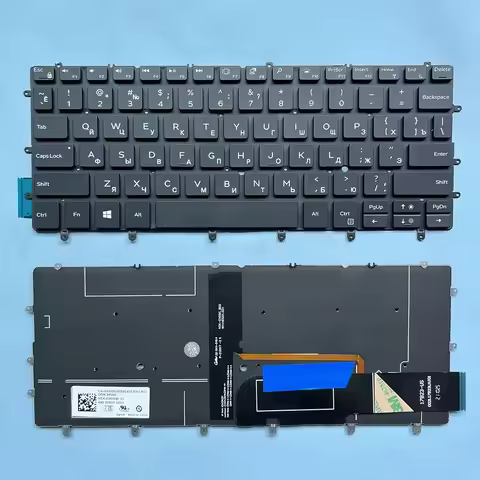 7347 US Russian Keyboard For DELL XPS 13 9370 9380 9305 9317 13-9370 13-9380 9343 9350 9360 7547 Lap