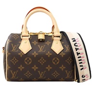 Louis Vuitton LV M46234 Speedy 20 經典老花附寬背帶手提包