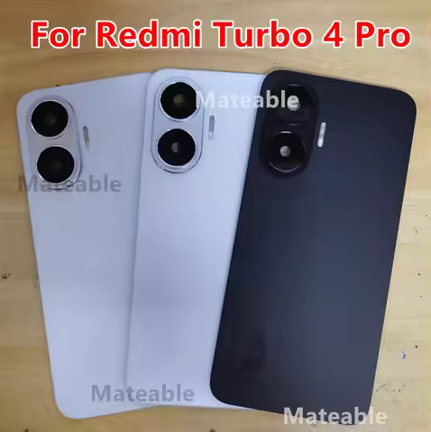 Turbo4Pro Battery Back Cover For Xiaomi Redmi Turbo 4 Pro 4Pro Rear Housing Case Replace Phone Repai