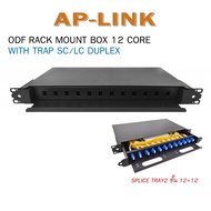 ODF RACK MOUNT12 Core 24 Core ชนิดหัว SC/LC Duplex Optical Fiber Patch Panel 1U 12core 24core เเบบสไ