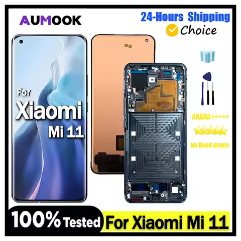 6.81' OEM Display For Xiaomi Mi 11 LCD Display Touch Screen Digitizer for Xiaomi Mi 11 M2011K2C M201