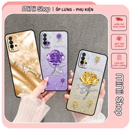 Xiaomi Redmi 9T / Poco M3 case printed with pretty flowers and cute horses embossed
