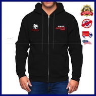 Proton Satria Neo R3 Zip Hoodie Embroidery Racing Club Tuning Casual Motorsport Performance Turbo Un