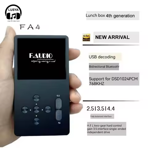 F.Audio FA4 HIFI DSD Lossless USB DAC Audio Decoding Bluetooth 2-way Dual ES9038Q2M 2.5 Balanced Out