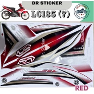 STICKER LC135  V2 V3 NO 7 DIASIL STICKER BATIK HIJAU GREEN BODY STICKER BATIK LC 135 NO7