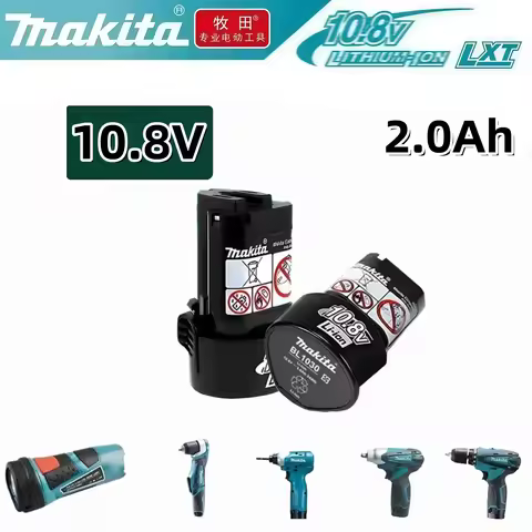 Original Makita Battery 10.8v 2.0Ah Battery Replacement BL1013 BL1020 BL1030 , Power Tool Battery TD