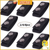 SIXIS 1/4/8Pcs Belt Keeper  Double Snaps Sports Heavy Duty