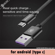 Baseus Original ( 5A supercharge huawei ) Original Speed Type C Cable Type-C Data Syncing Cable USB Port Quick Charger 5A 1m for Huawei P10 P20 P30 Plus Mate 20 10 9 Pro