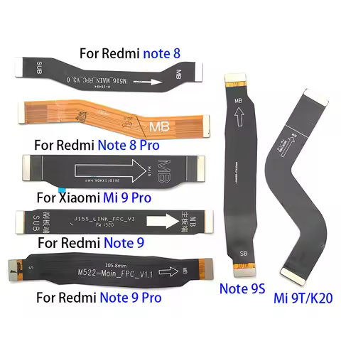 Main Flex Cable For Xiaomi Redmi Note 9S 8 9 Pro K20 Mi 9T 9 Pro Connect Mainboard To LCD Screen Rib