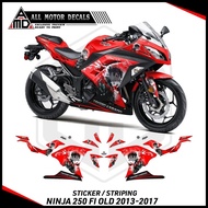 KAWASAKI SEMIFULL STRIPING NINJA 250 FI OLD LIVERI ANIME TANJIRO KAMADO STICKER/ NINJA FI 250kawasak