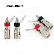 33mm 40mm metal Push-Type Spring Terminal Speaker Amplifier Spring Self-Locking power Socket Push-Ty
