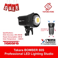 Takara BOMBER 80S Professional LED Lighting Studio Photo / Photo Video Light 80W