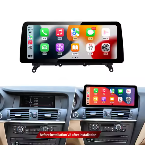 Car Gadgets Wireless Carplay Android Auto Screen F25 F26 for BMW NBT 2011-2018 Audio Player