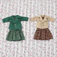 12" Blythe Doll ob24 Clothes Set Coat Skirt Suit 2 Styles Azone Licca Green / Brown