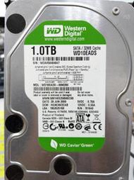 WD 綠標 1T 3.5吋 WD10EADS-00M2B0 良品 灌系統 資料備份 NO.529