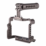 Andoer Aluminum Alloy Camera Cage Kit with Video Rig Top Handle Grip Replacement for Sony A7R III/ A