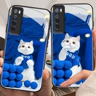 DMY case cat huawei nova7 nova5i nova3i nova3 nova2 i nova11 nova10 nova9 nova8 nova7 I nova4 e y9 y7 y7a pro se prime 2019 lite tempered glass case