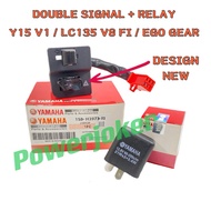 YAMAHA Y15ZR Y15 V1 / LC135 V8 Fi / EGO GEAR - PNP DESIGN NEW BARU HANDLE DOUBLE SIGNAL SWITCH / HOR